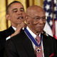 President Barack Obama awards the Presidential Medal of Freedom to Hall of Fame baseball player Ernie Banks at the White House Nov. 20, 2013.
Win McNamee/Getty Images